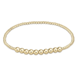 enewton Classic Gold Beaded Bliss 2mm Bead Bracelet-4mm Gold