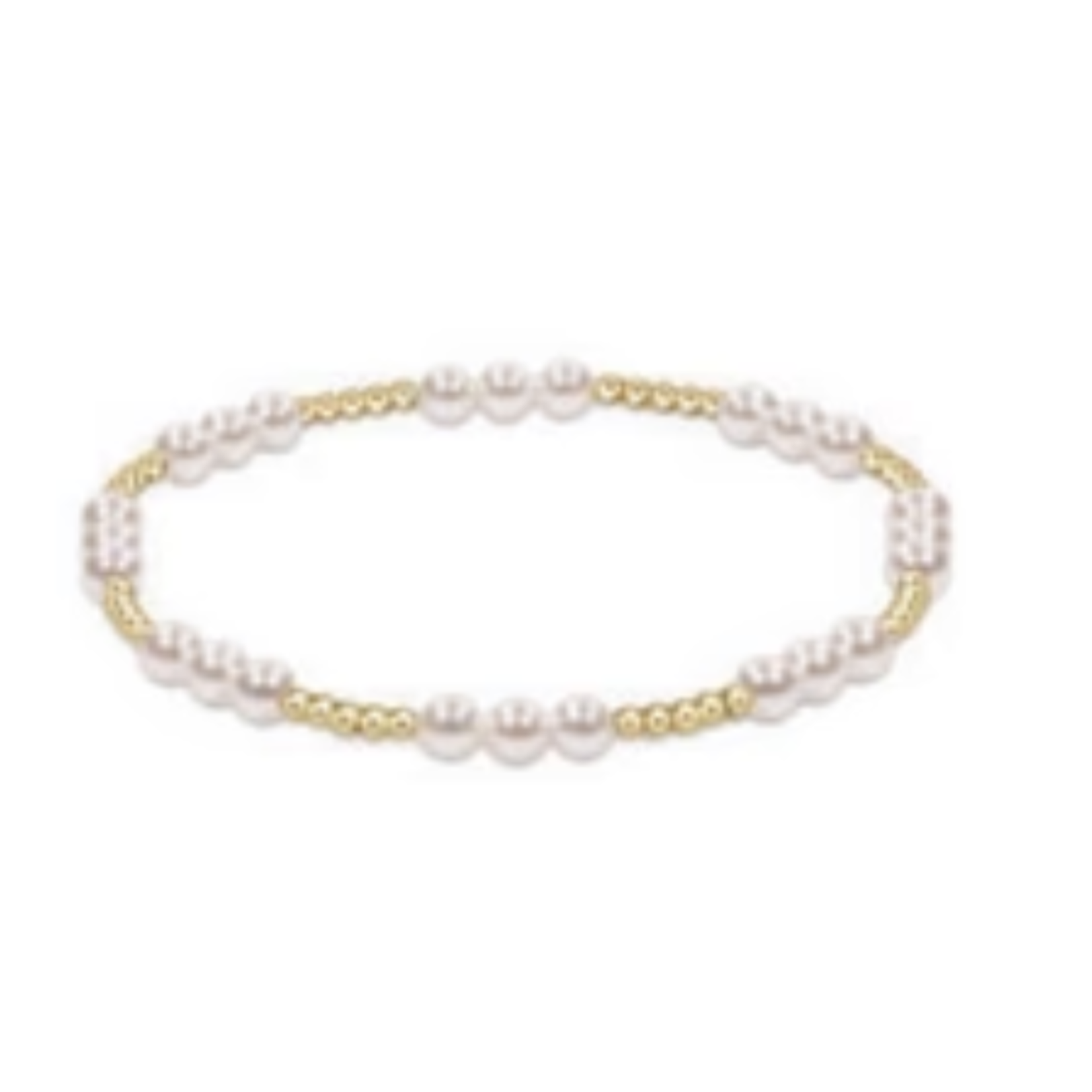 enewton Classic Joy Pattern 4mm Bead Bracelet Pearl