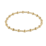 enewton Dignity Sincerity Pattern 4mm Bead Bracelet Gold