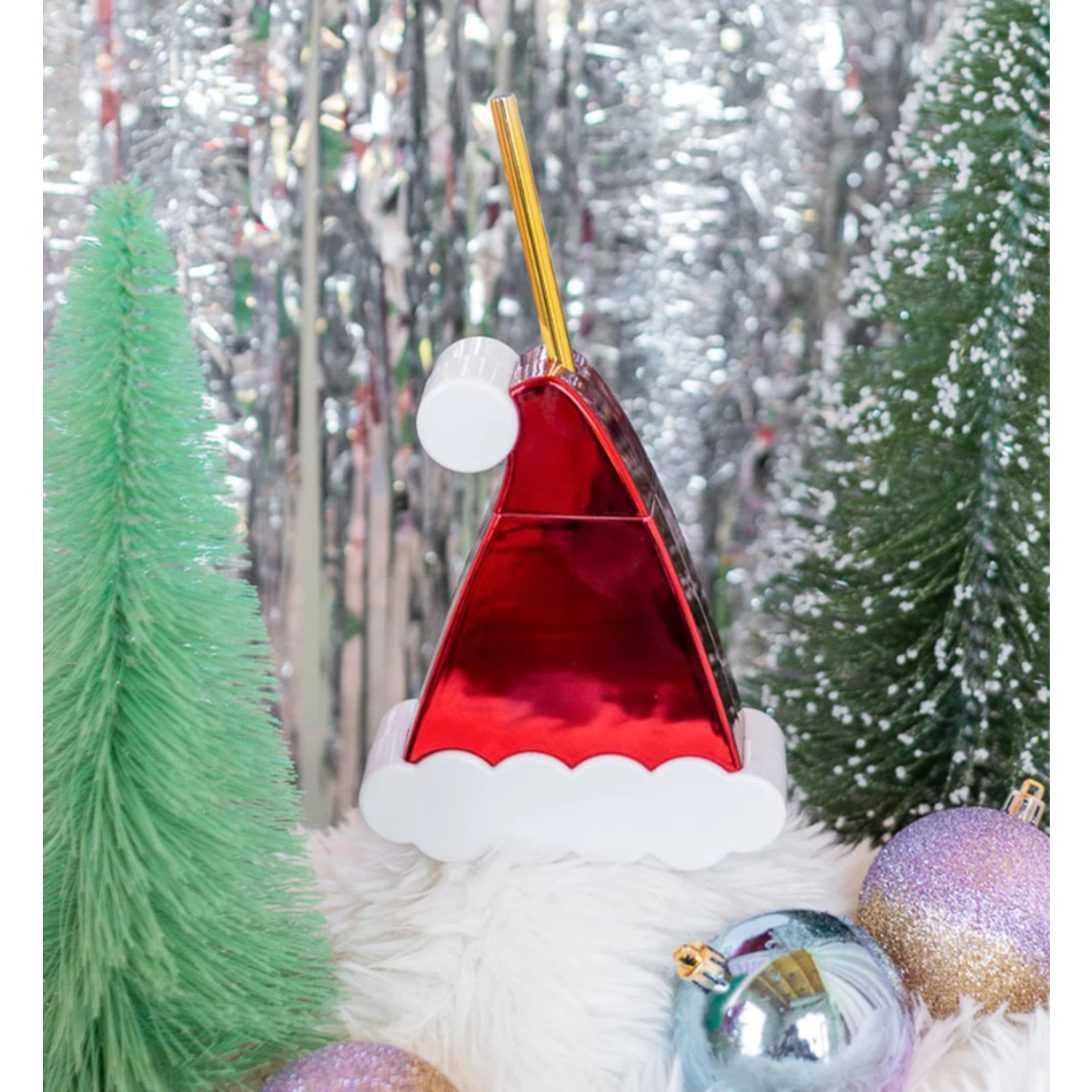 Santa Hat Novelty Sipper