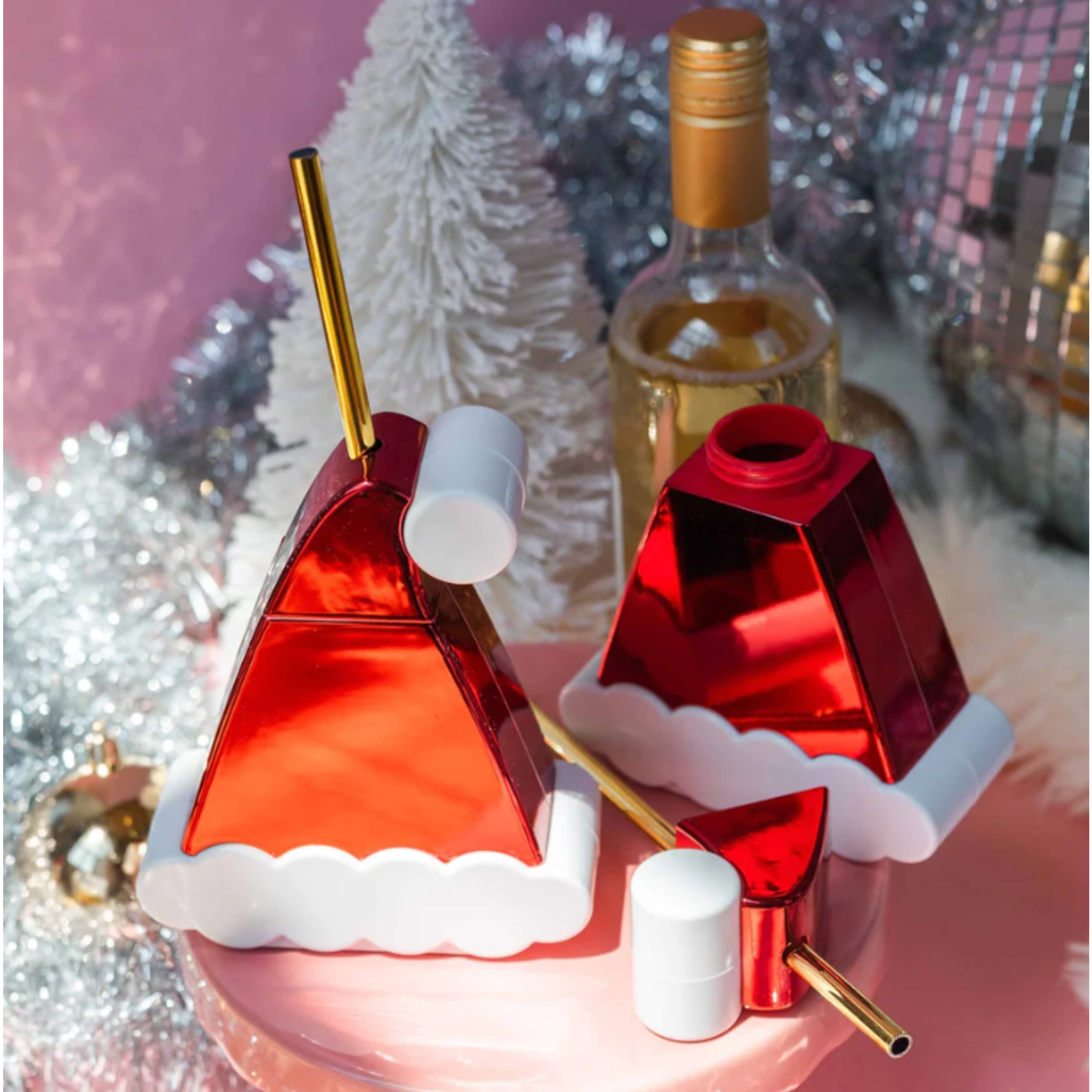 Santa Hat Novelty Sipper