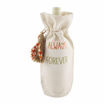 Mud Pie Always Thanksgiving Wine Bags