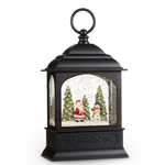 8.5" Santa and Snowman Musical Lighted Water Lantern