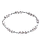 enewton Classic Joy Pattern Sterling 4mm Bead Bracelet-Pearl