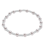 enewton Classic Sincerity Pattern Sterling 4mm Bead Bracelet - Pearl