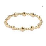 enewton Honesty Gold Sincerity Pattern 6mm Bead Bracelet