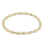 enewton Classic Sincerity Pattern 4mm Bead Bracelet Gold