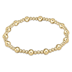 enewton Classic Sincerity Pattern 5mm Bead Bracelet Gold