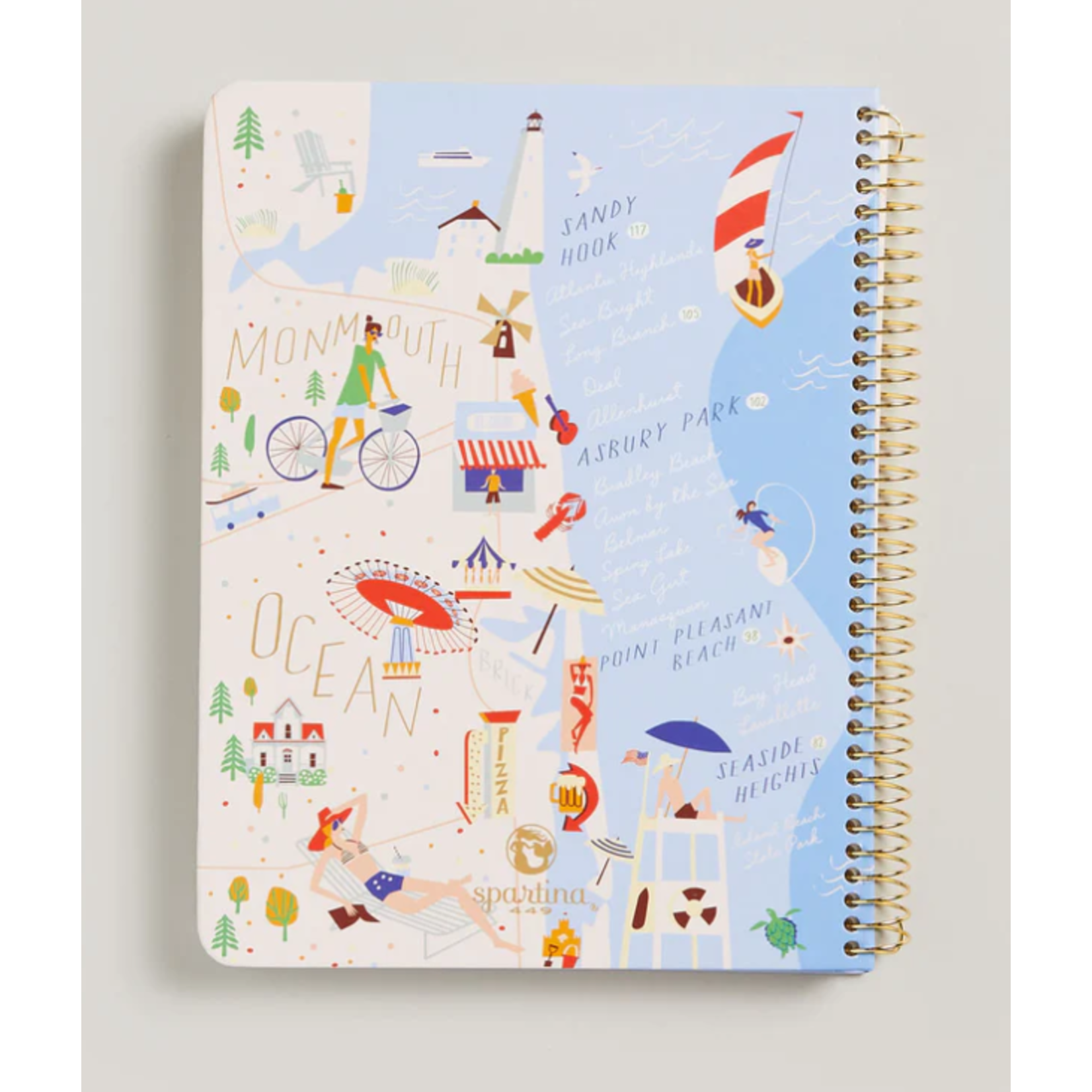 Ruled Spiral Notebook Down the Shore