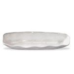 Tag Oval Cracker Dish - White