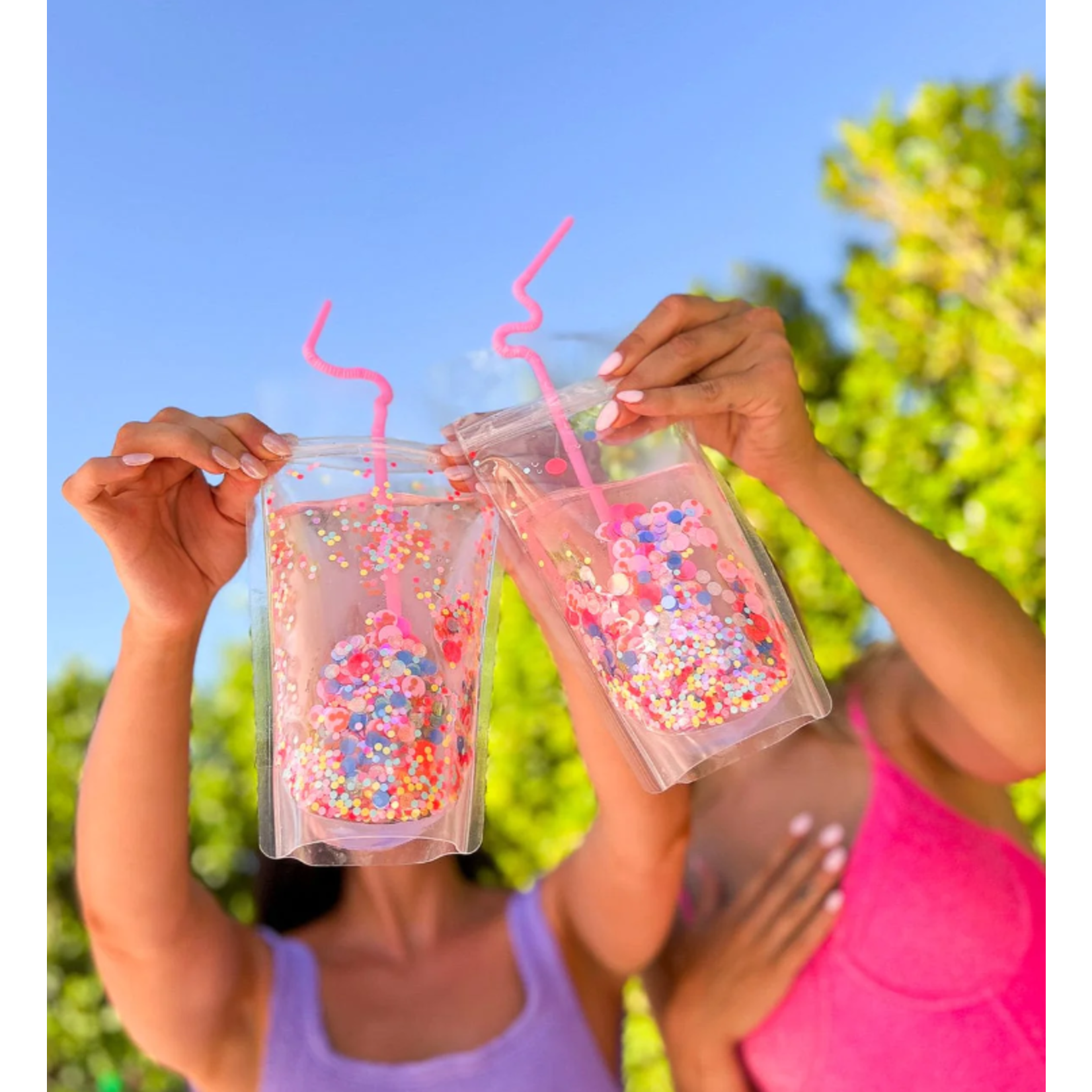 Say Cheers Reusable Confetti Hydration Pouches