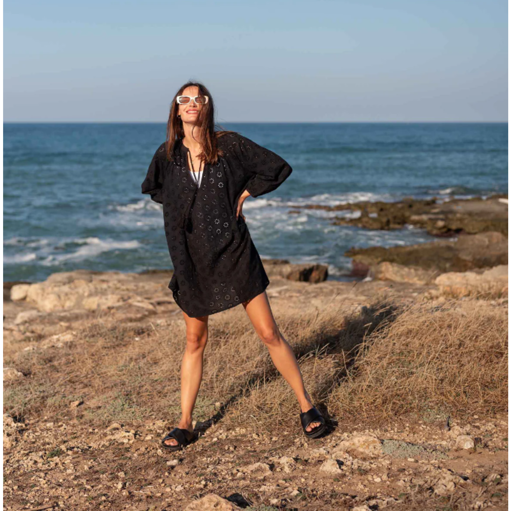 Daisy Eyelet Dress