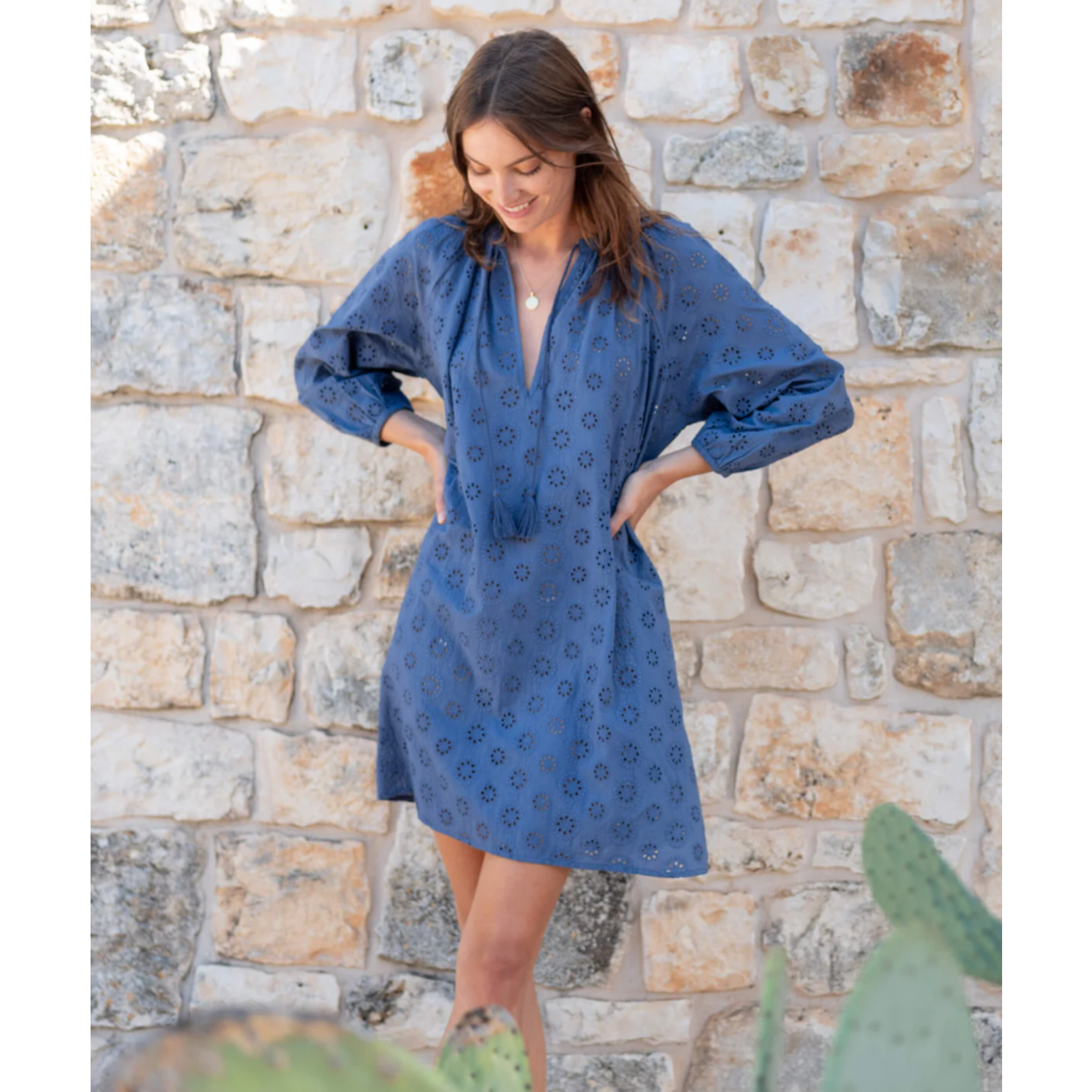 Daisy Eyelet Dress