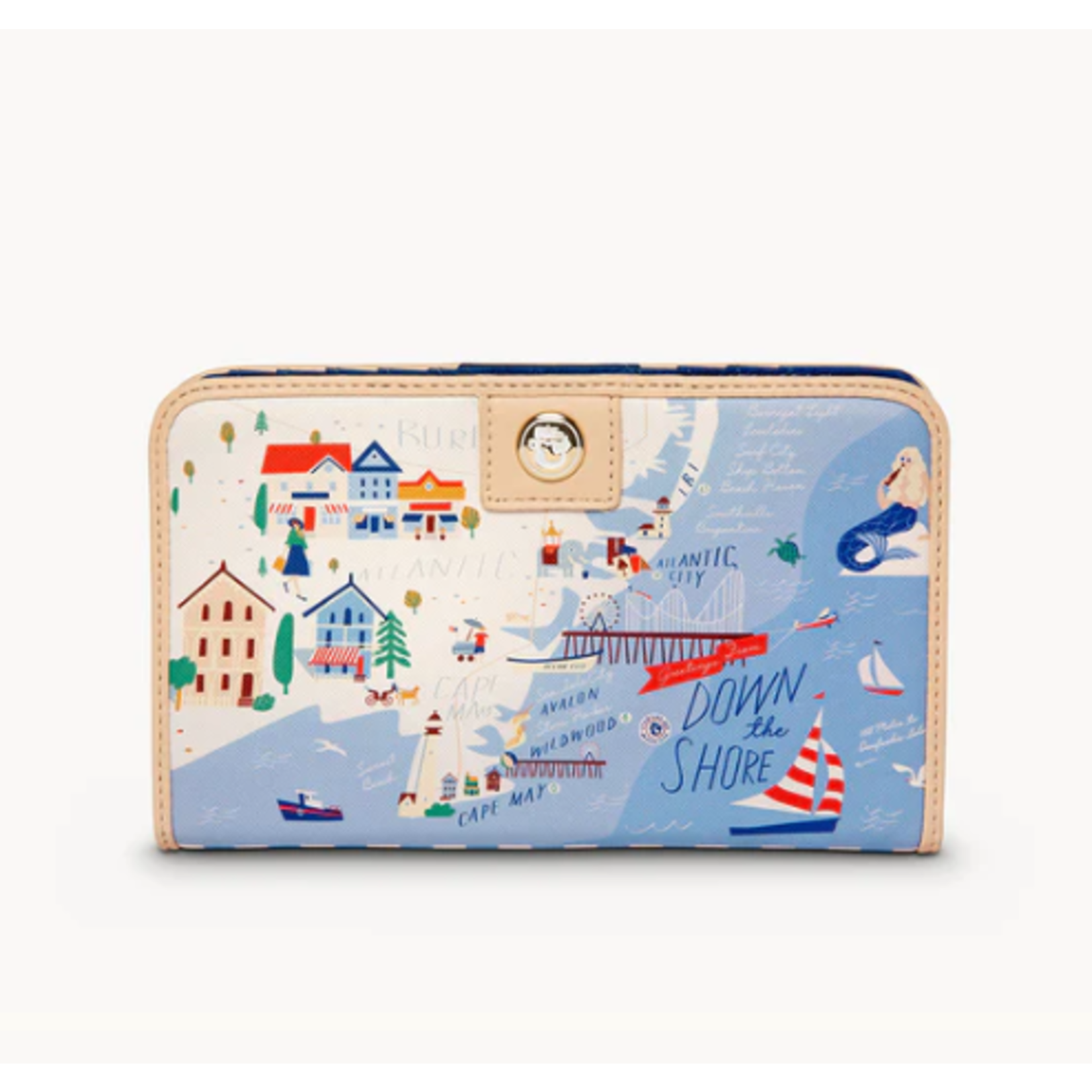 Down the Shore Snap Wallet