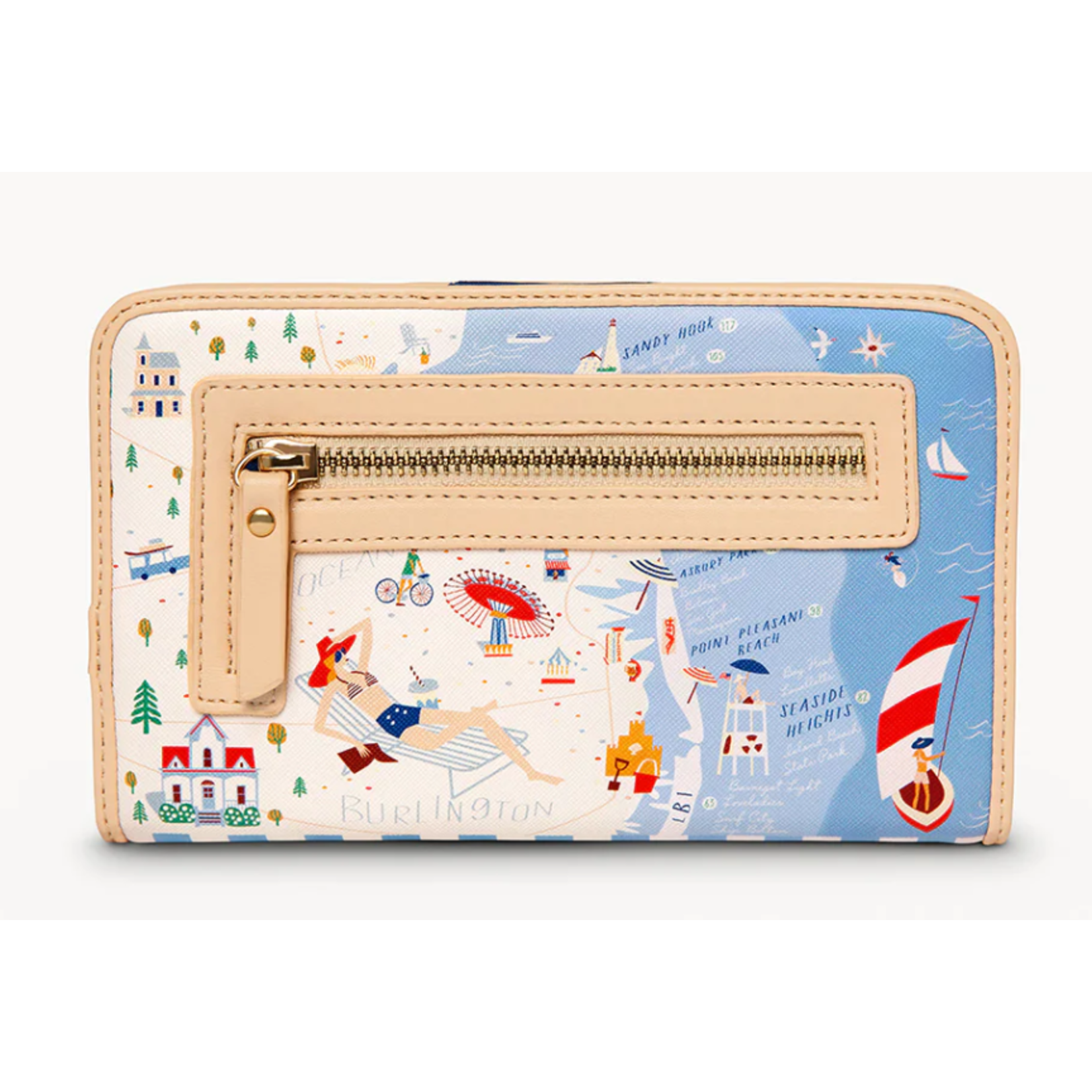 Down the Shore Snap Wallet