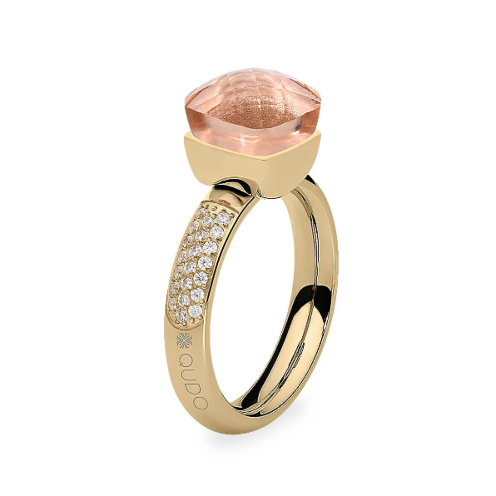Firenze Ring Big Deluxe - Gold/Light Peach