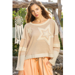 Layered Star Knit Top