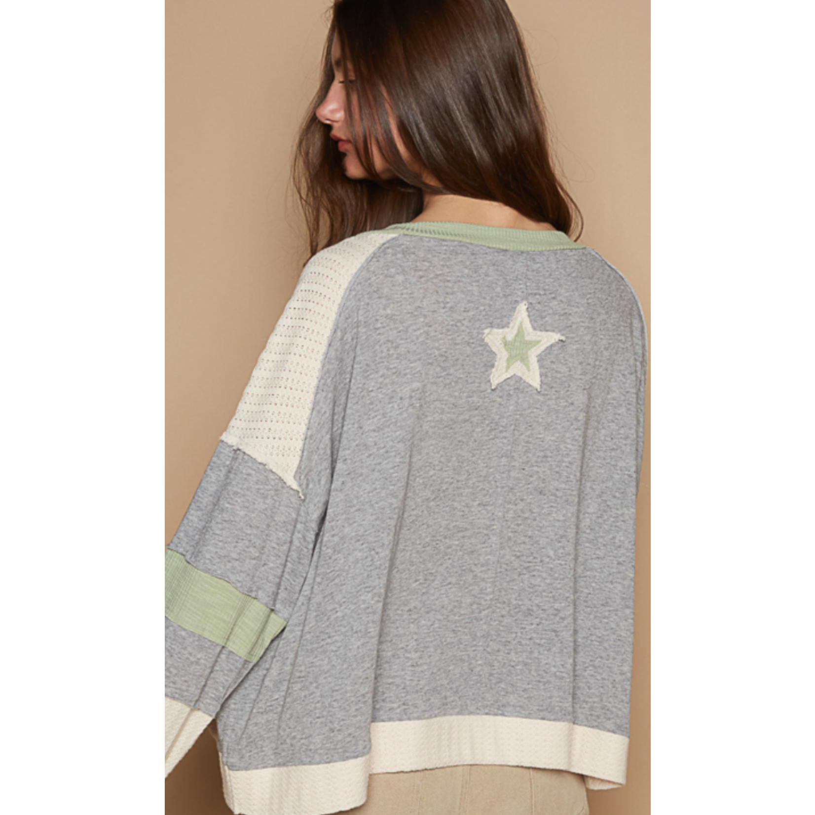 Layered Star Knit Top