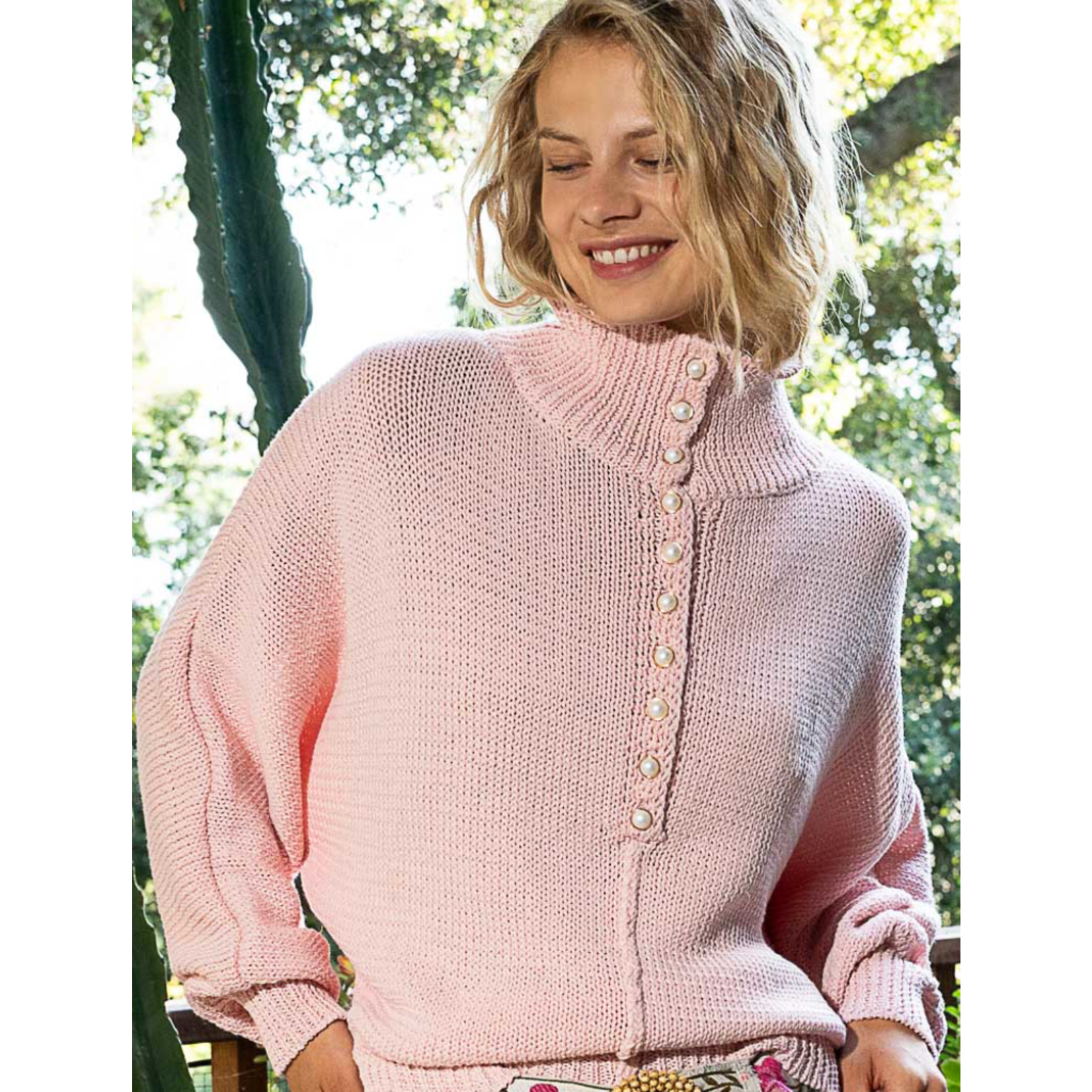 Pearl Button Sweater