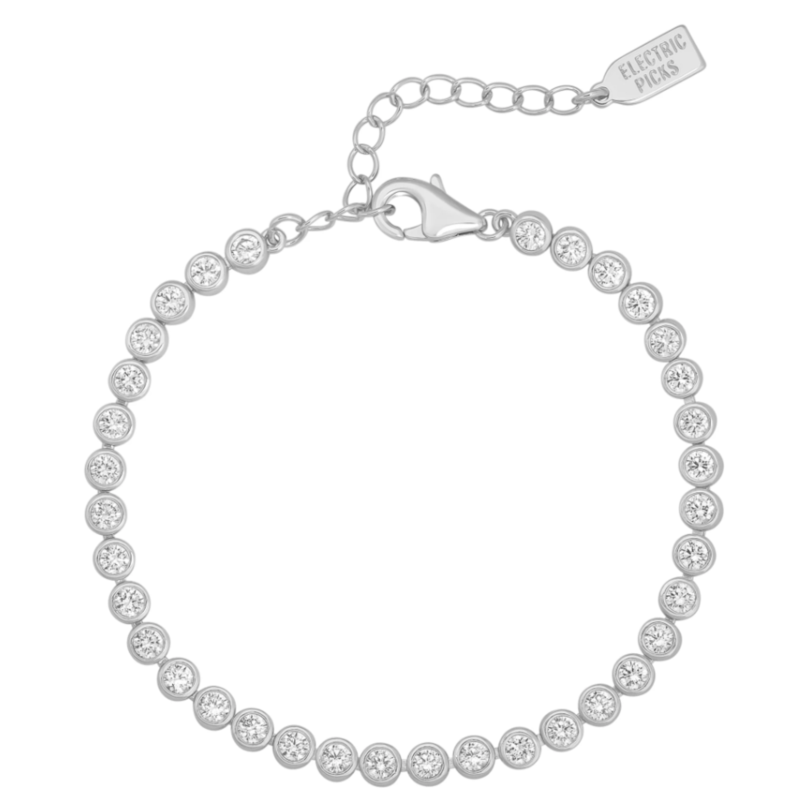 Electric Picks Jewel Bracelet - Silver