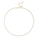 Electric Picks Runway Necklace Gold