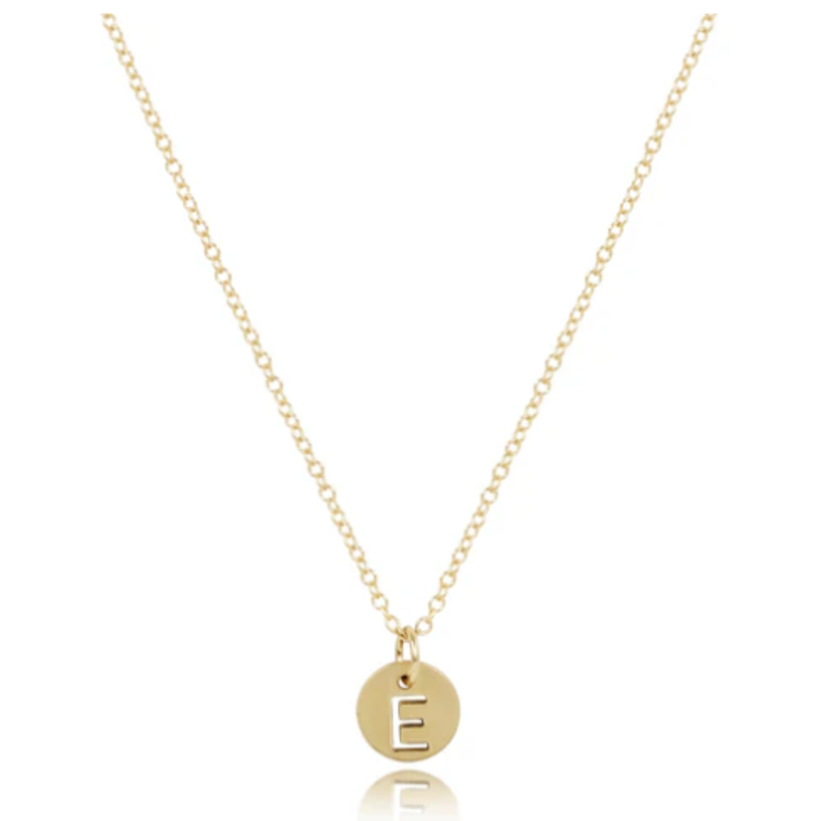 enewton 16" Necklace Gold-Respect Small Gold Initial Disc