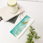Ceramic Resin Tray - Caribbean Blue