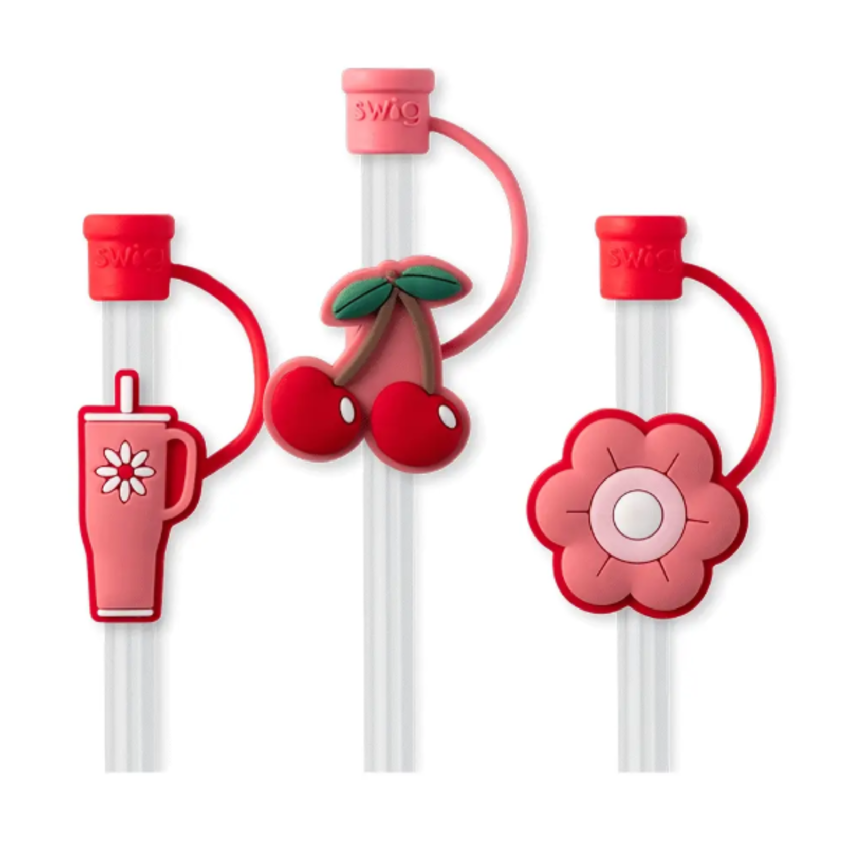Swig Cherry Pie Straw Toper Set