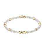 enewton Worthy Pattern 3mm Bead Bracelet - Pearl