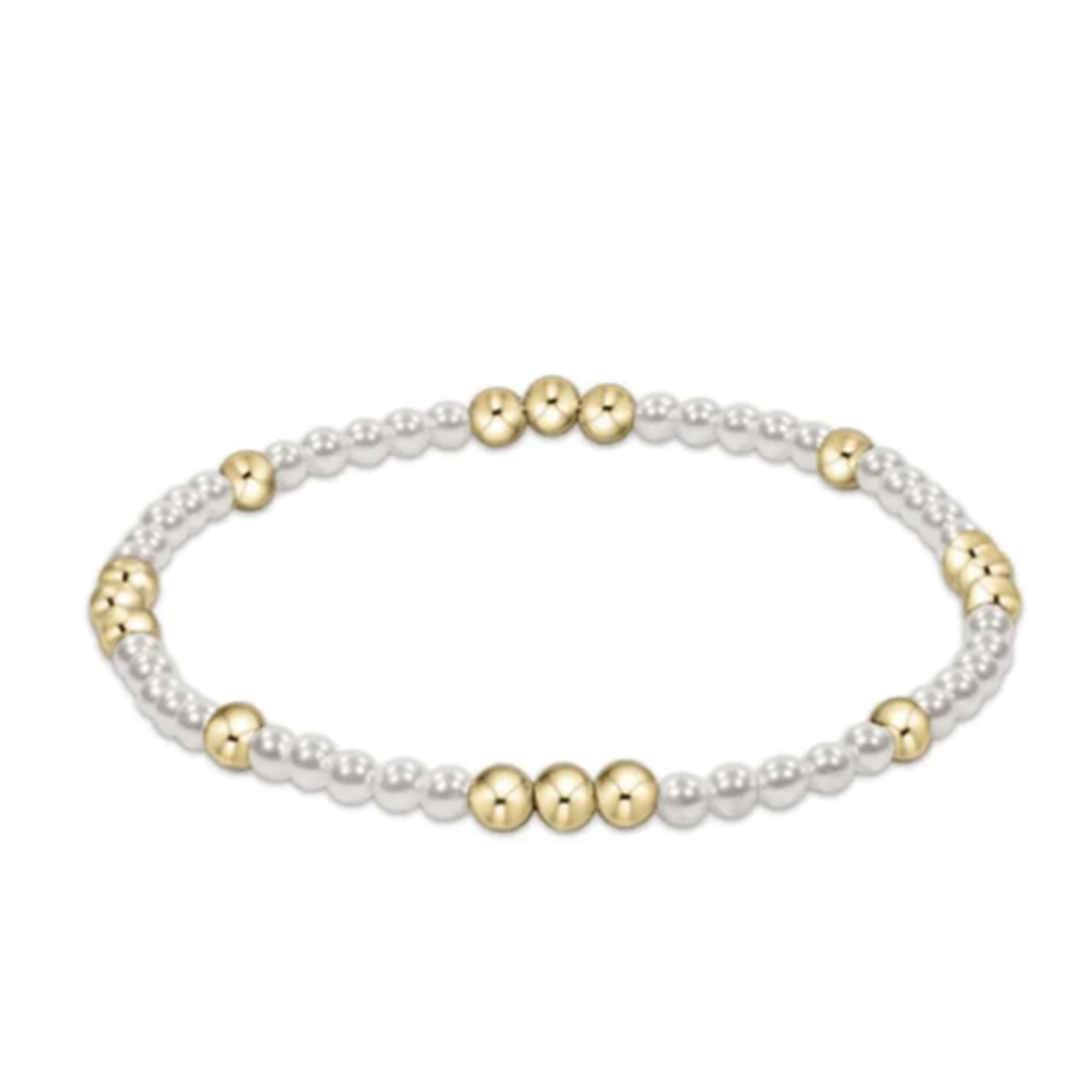 enewton Worthy Pattern 3mm Bead Bracelet - Pearl