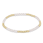 enewton Classic Blissful Pattern 2.5mm Bead Bracelet - 3mm Pearl