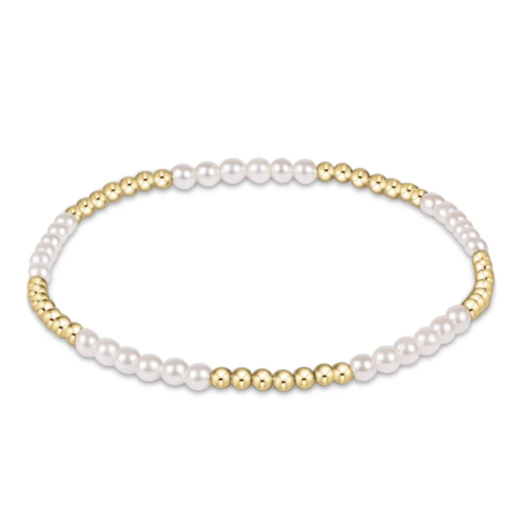 enewton Classic Blissful Pattern 2.5mm Bead Bracelet - 3mm Pearl