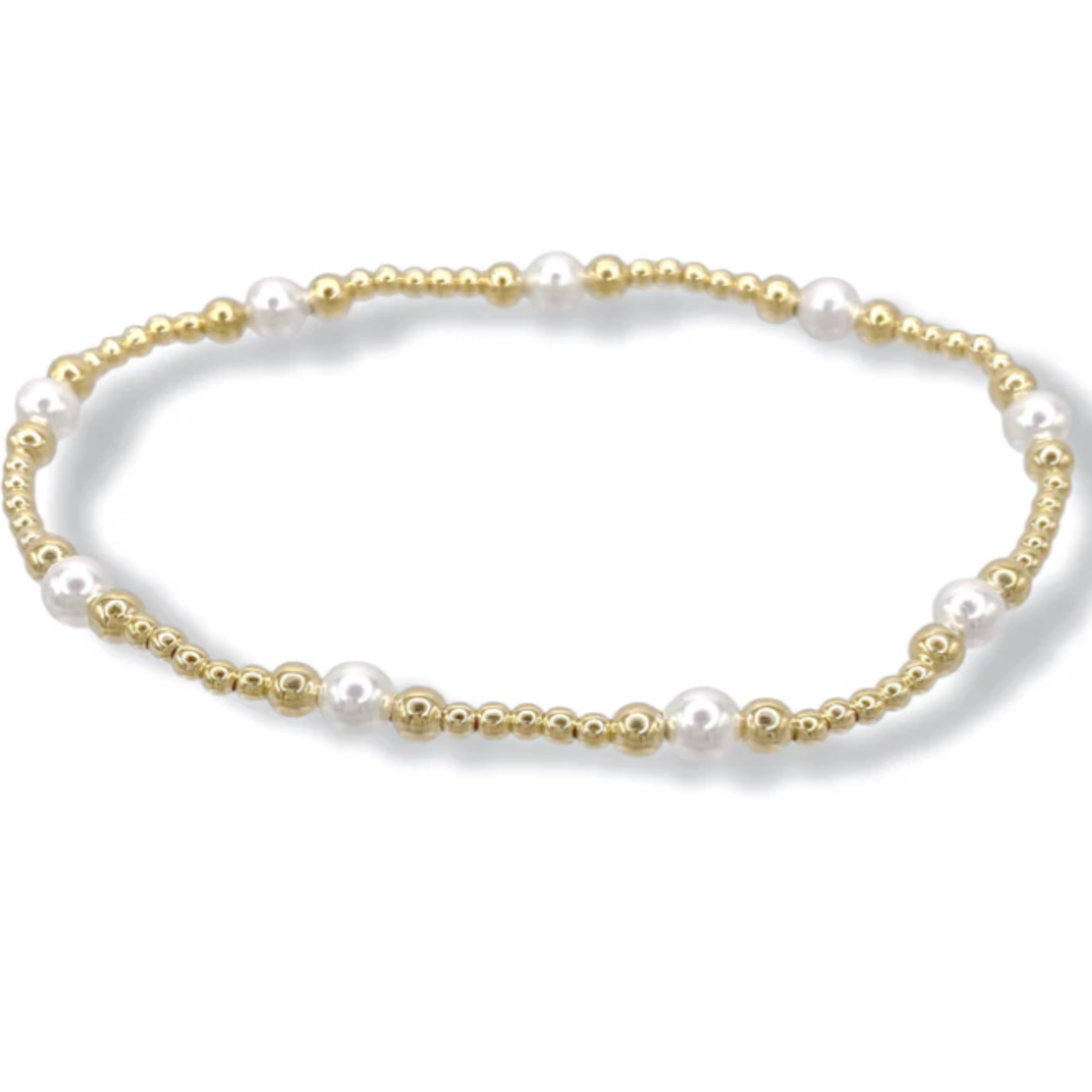 enewton Classic Purpose Pattern 4mm Bead Bracelet - Pearl