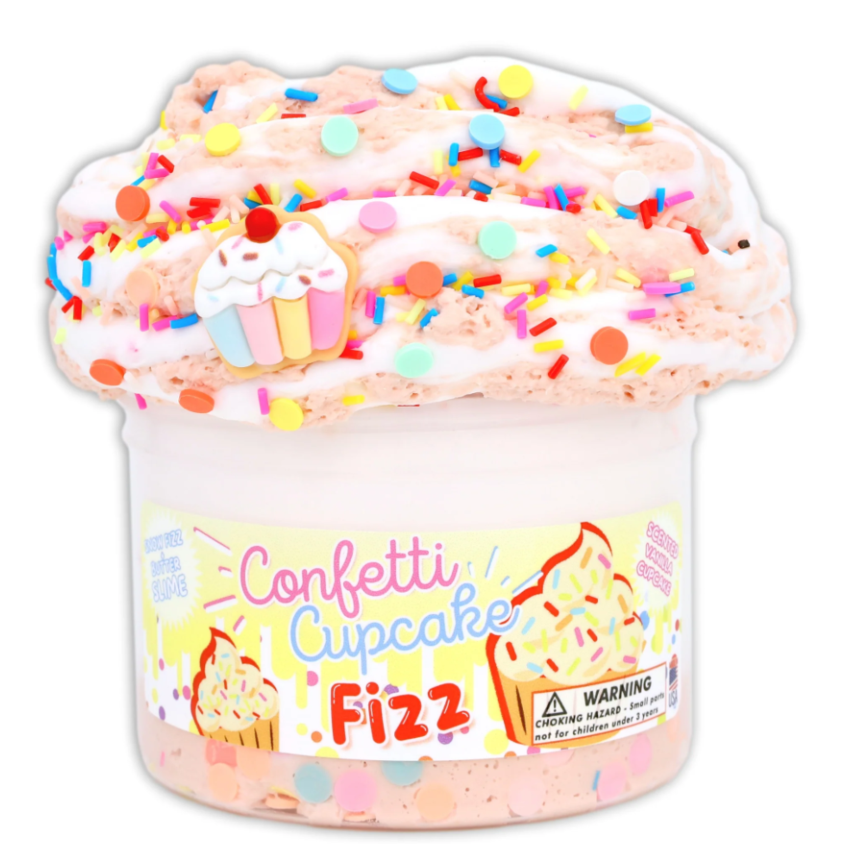 Dope Slimes Confetti Cupcake Fizz Slime