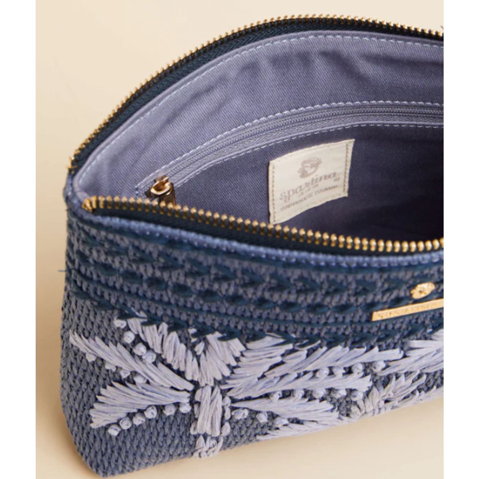 Maci Wristlet Ogeechee Blue Palm