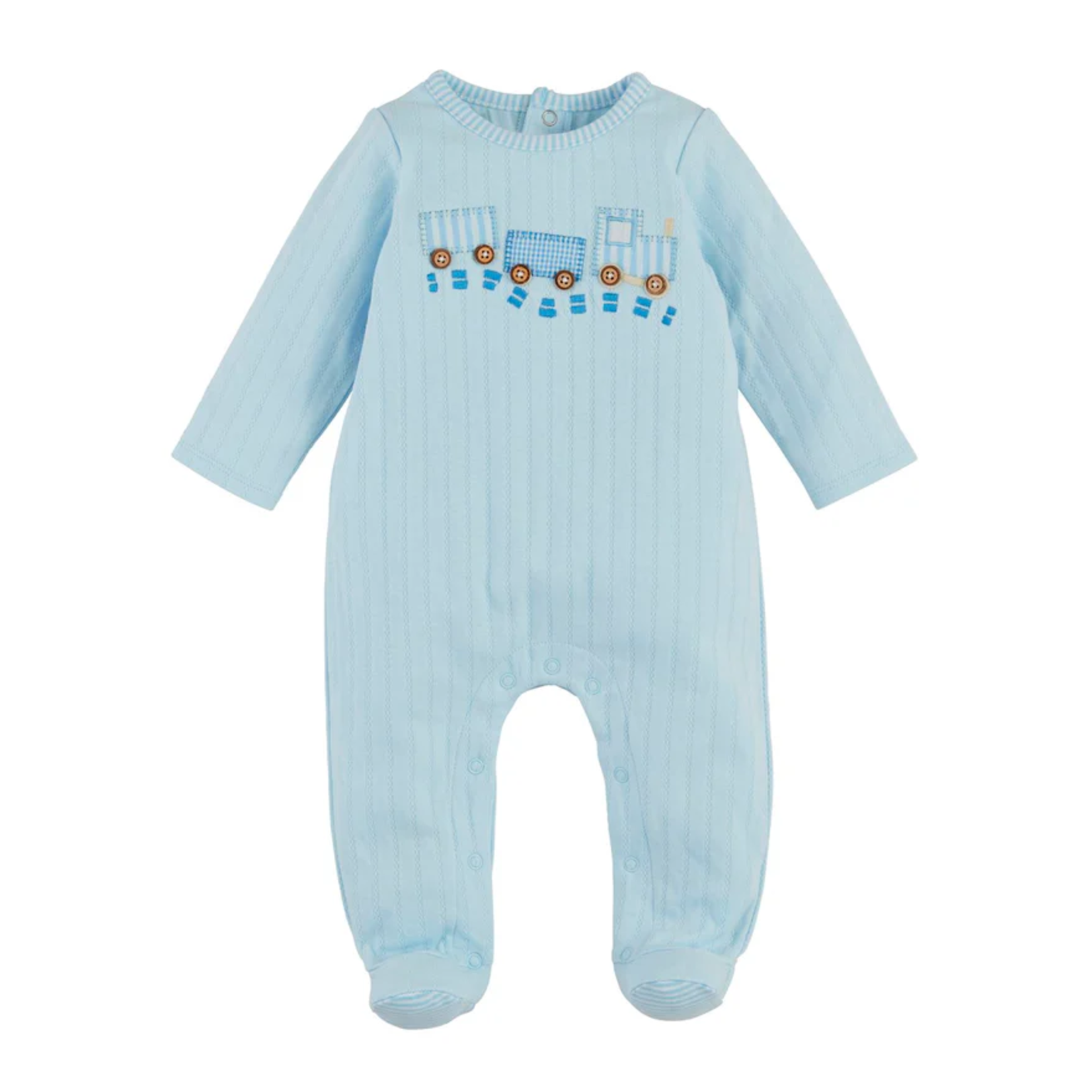 Mud Pie Train Pointelle Sleeper 3-6 Months
