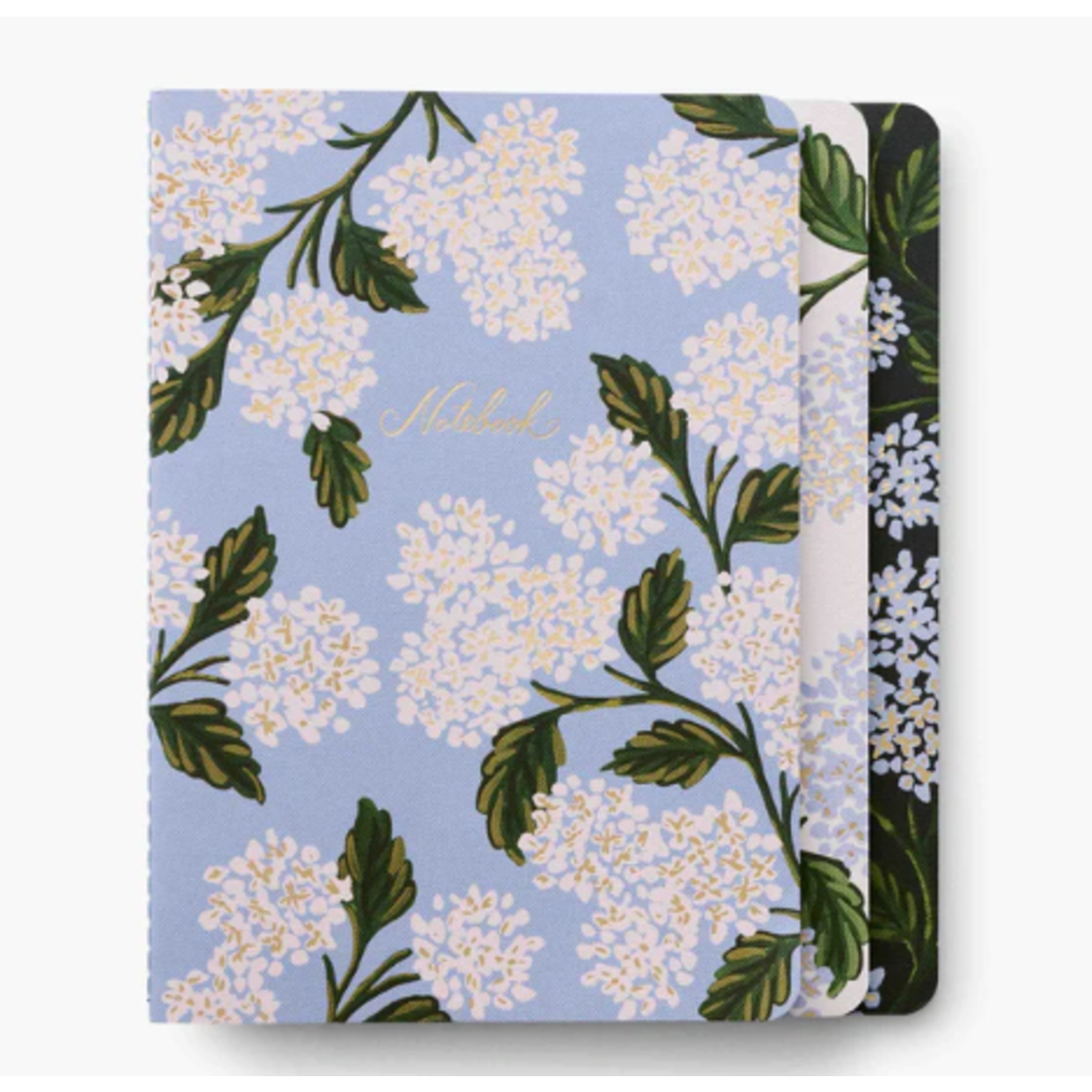 Rifle Paper Co. Assorted Set of 3 Hydrangea Notebooks