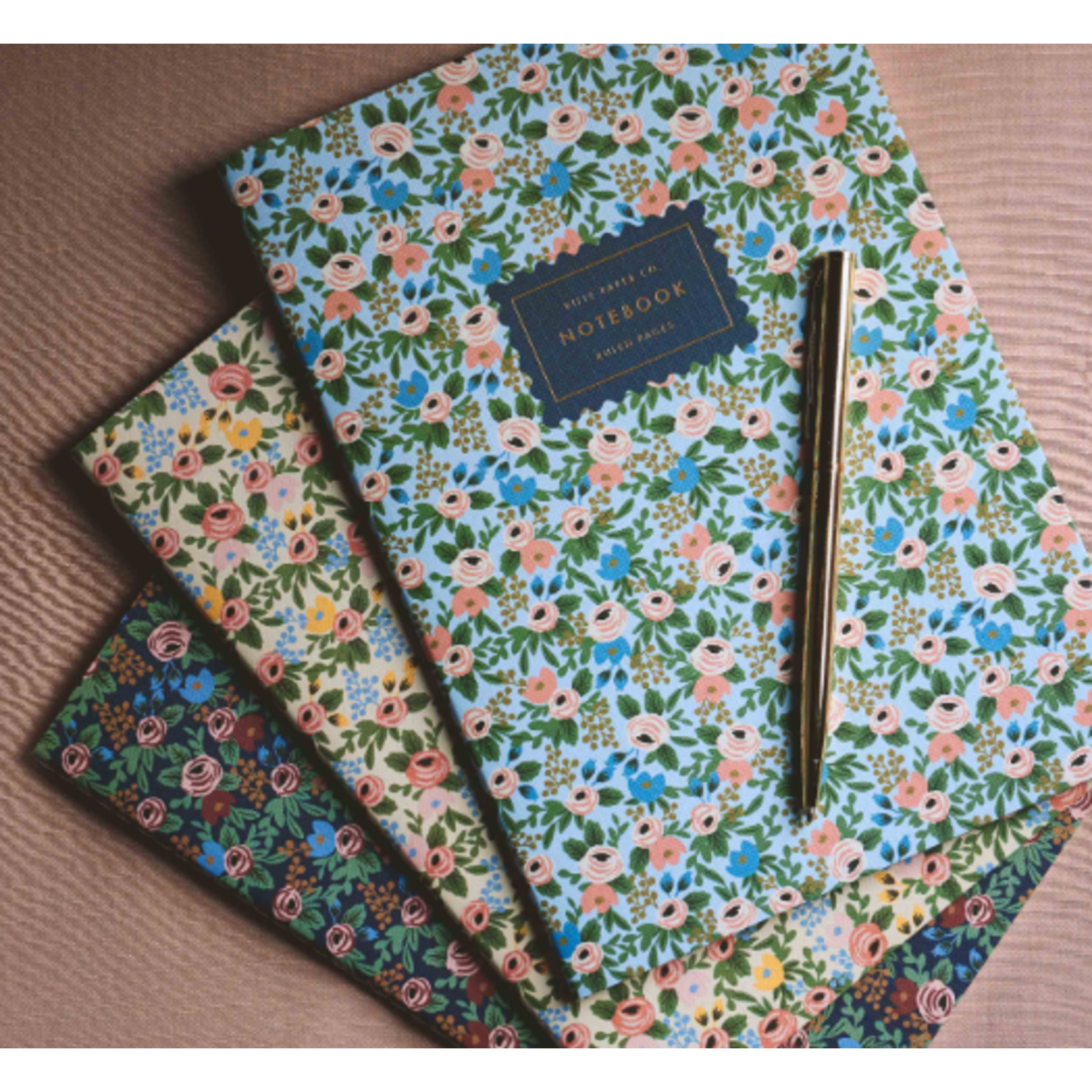 Rifle Paper Co. Assorted Set of 3 Rosa Notebooks