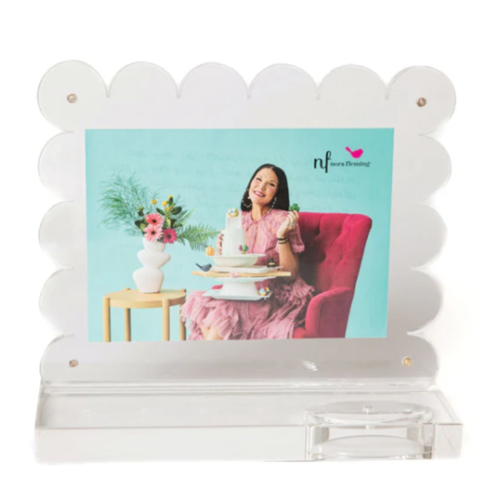 Nora Fleming Scalloped Acrylic Frame