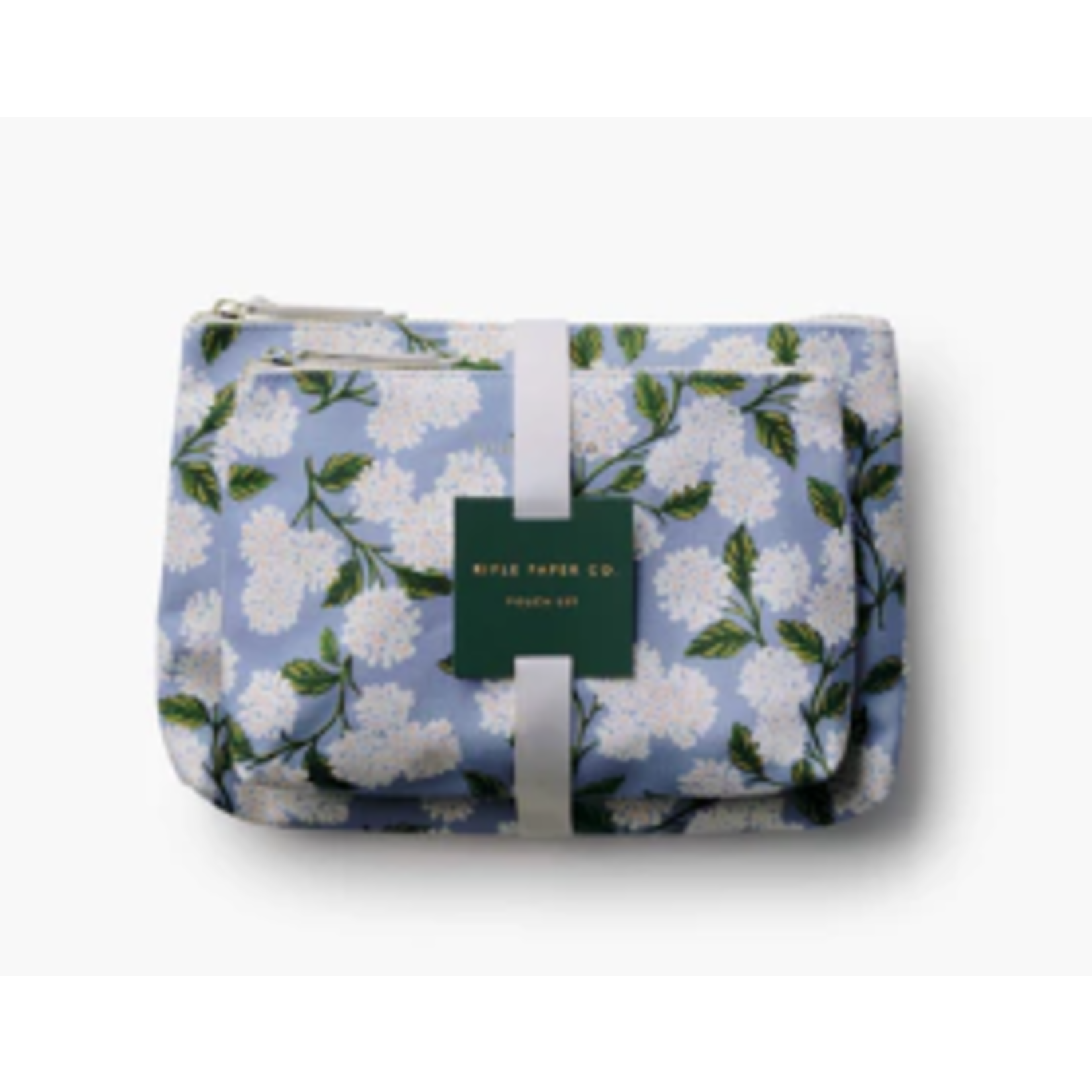 Rifle Paper Co. Hydrangea Zippered Pouch Set