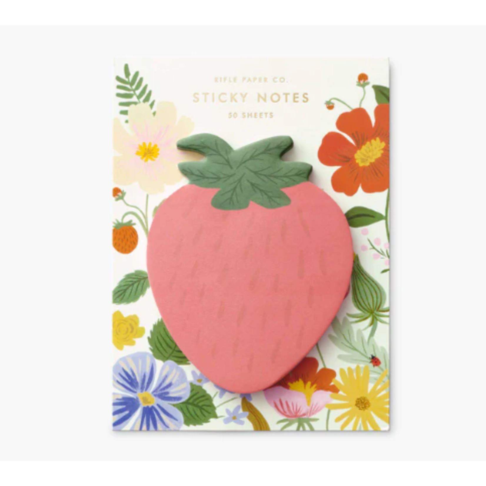 Rifle Paper Co. Strawberry Sticky Notes