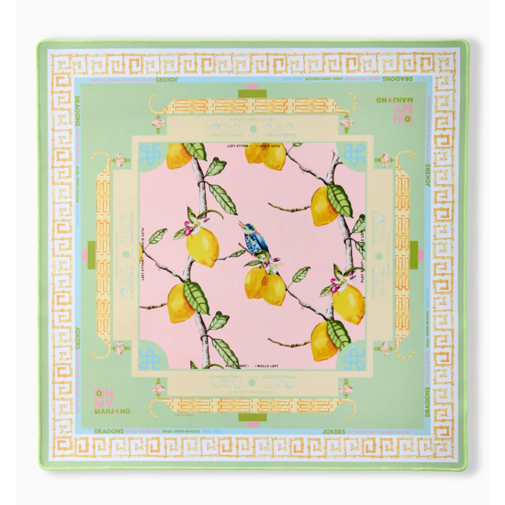 Oh My Mahjong Citrus Songbird Mahjong Mat