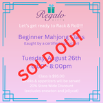 Beginner Mahjong Class - Tuesday, August 26th