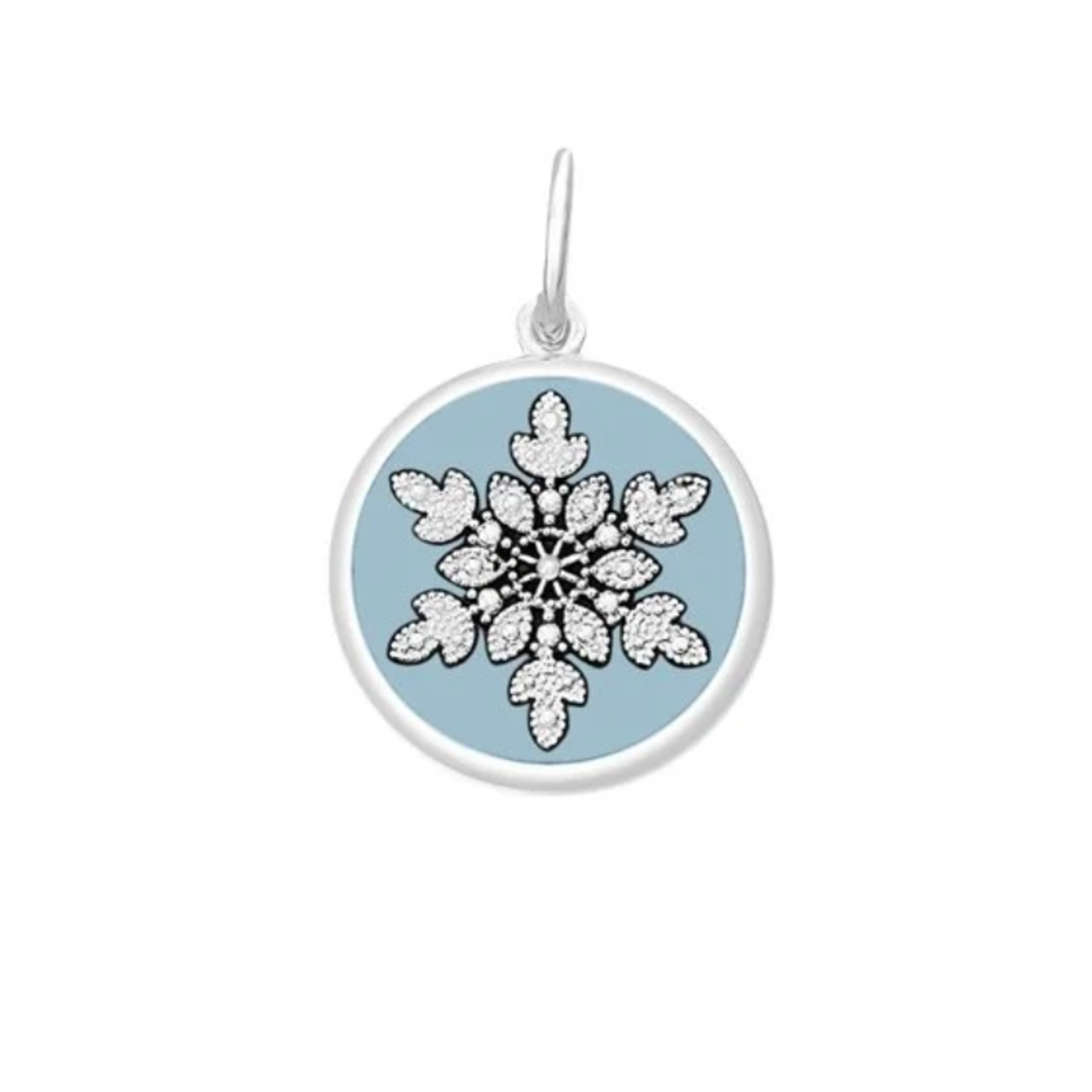 Lola Snowflake Silver Pale Blue - Small