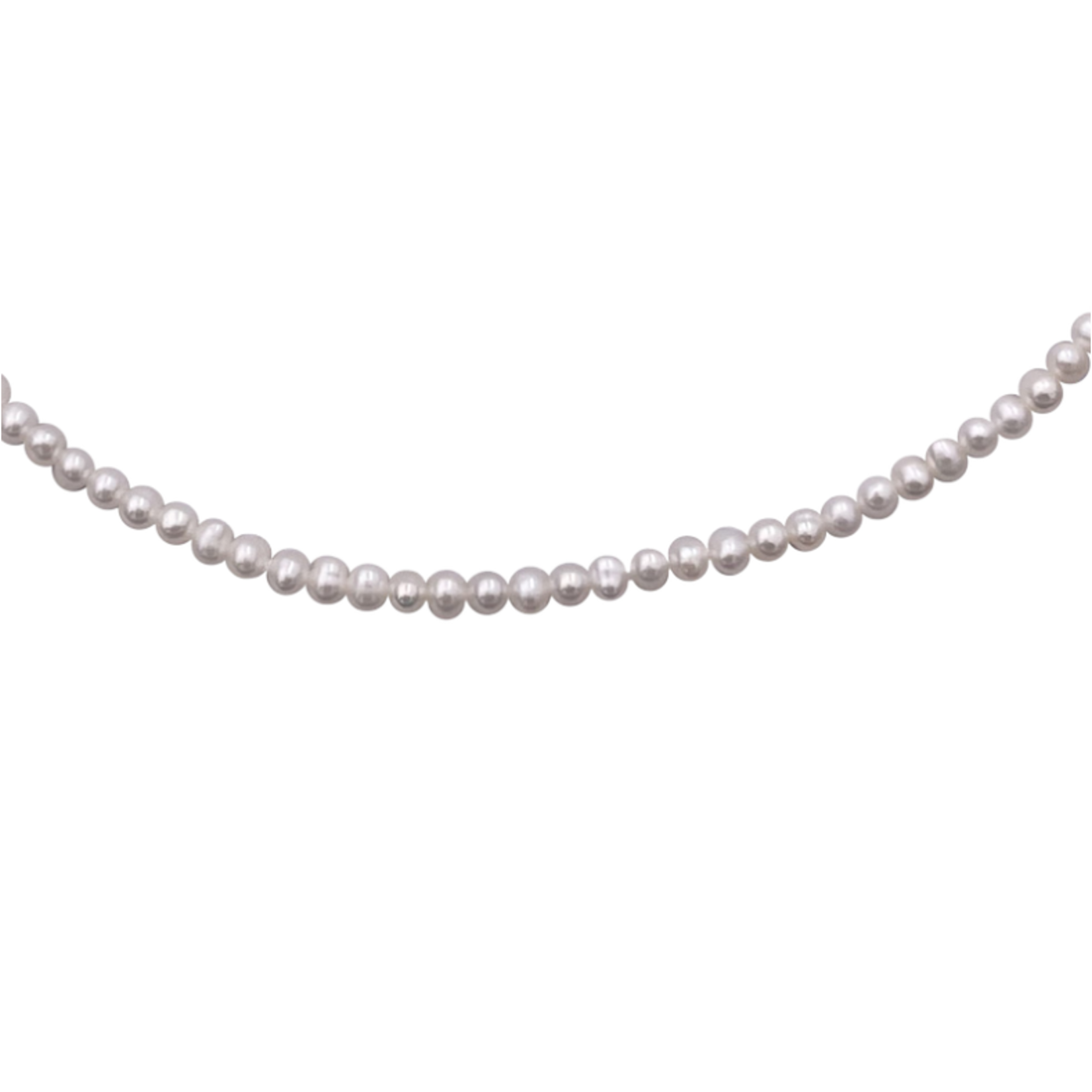 Lola Choker - 4mm Freshwater Pearl Petite Silver