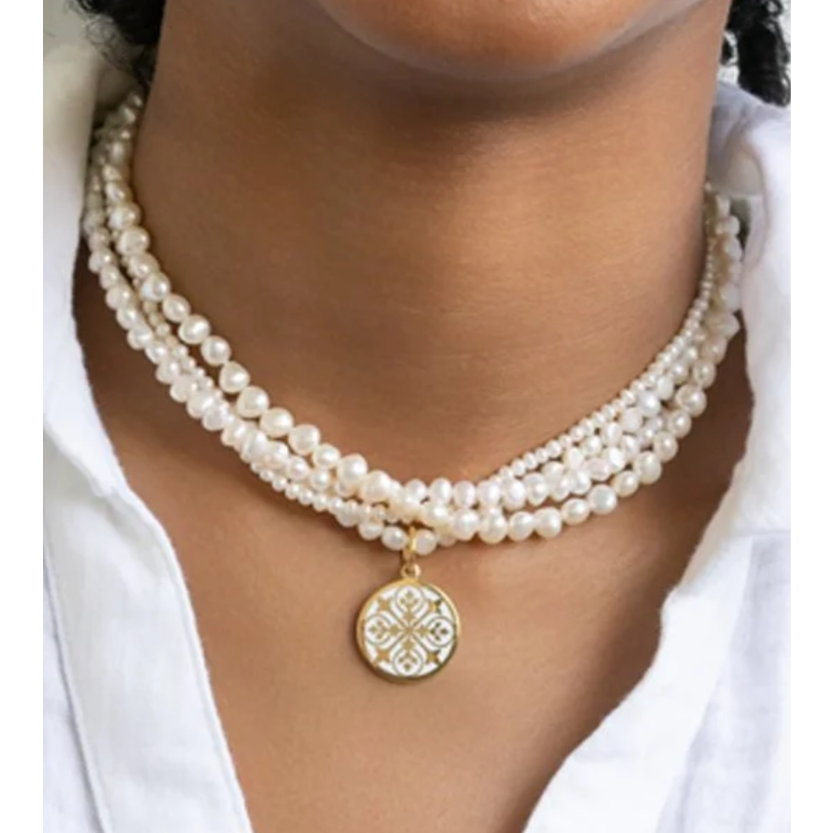 Lola Sisterhood Fleur Gold Alpine White - Small