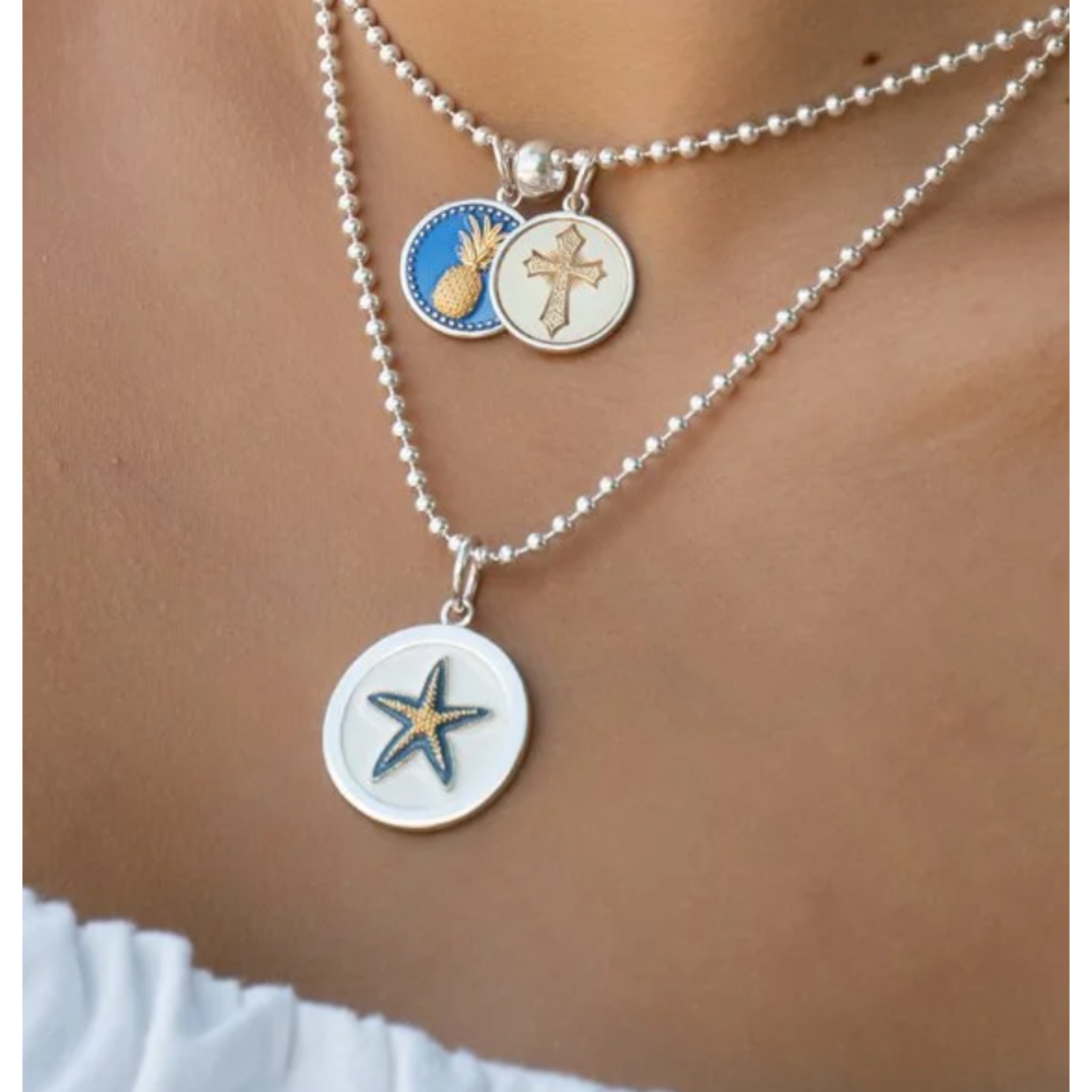 Lola Starfish Gold Periwinkle - Medium