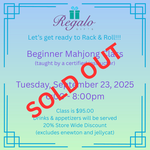 Beginner Mahjong Class - Tuesday, September 23, 2025