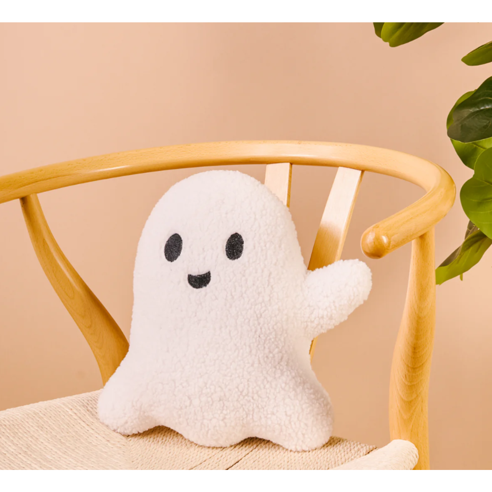 The Darling Effect Throw Pillow - Ghost