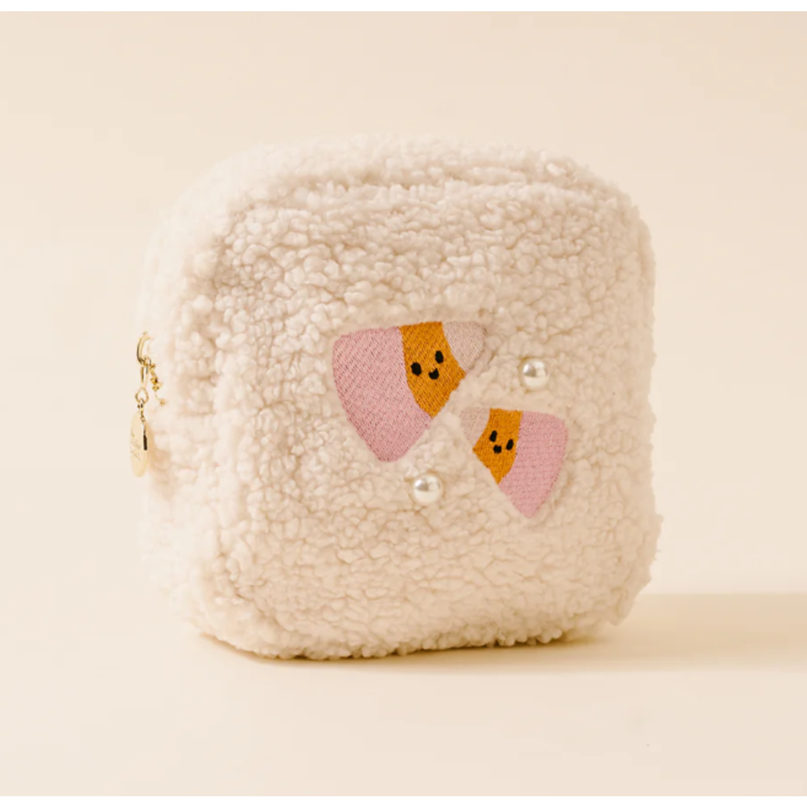 The Darling Effect Teddy Pouch - Square Candy Corn Cuties